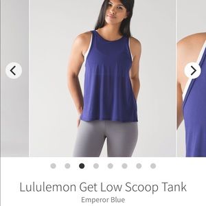 Lululemon Get Low Scoop Tank